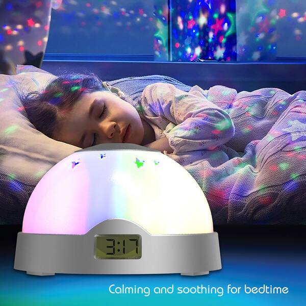 Tzumi LED ColorClock Projection Night Light 6999HD - The Home Depot