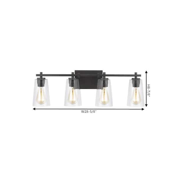 Mercer 4-Light Modern Oil Rubbed Bronze Bathroom Vanity Light