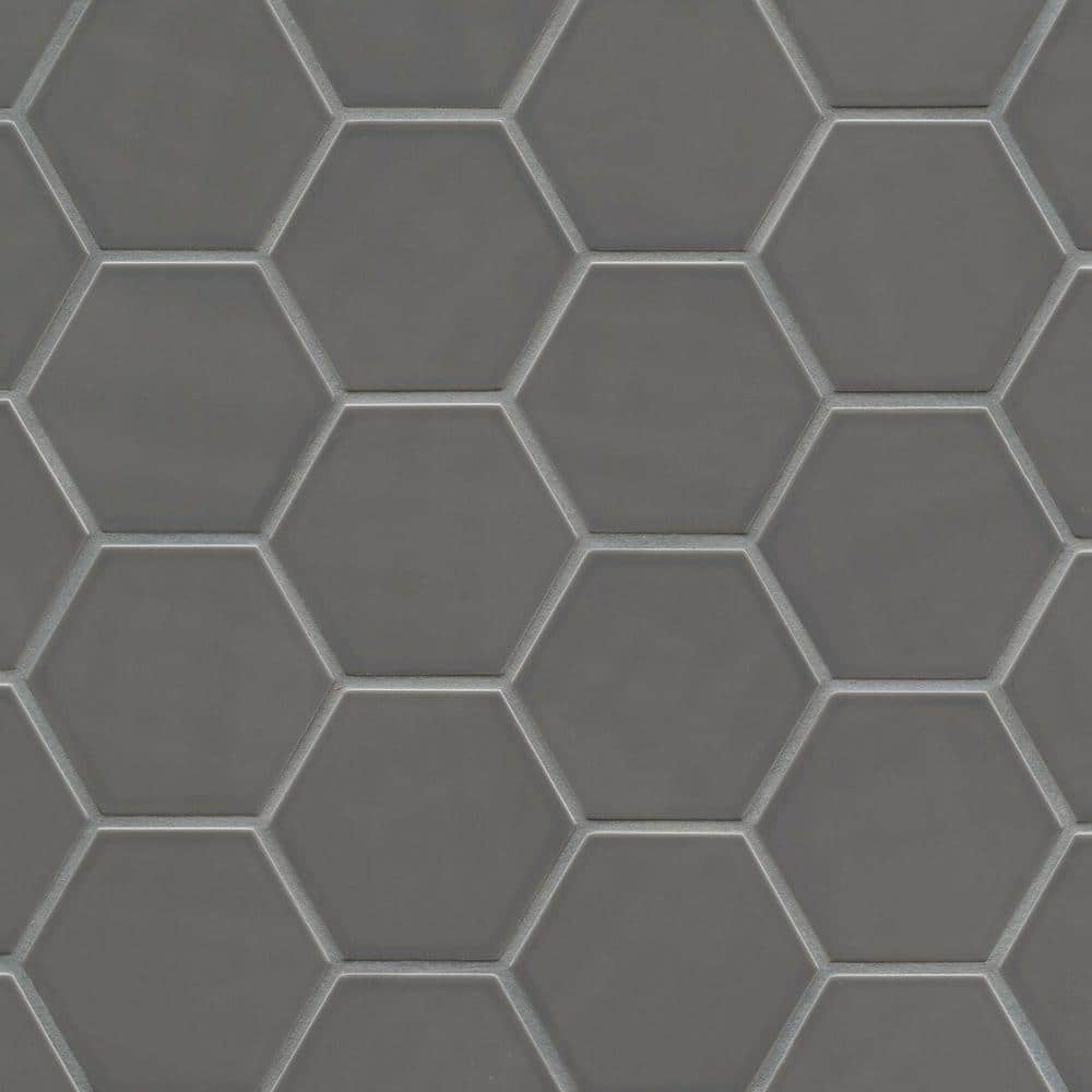 Tile Samples - Hedron Hexagon 4 in. x 5 in. Glossy Storm Ceramic Wall Tile Samples (5.38 sq. ft./Case) price history on PriceWatchPro