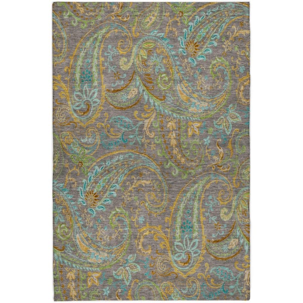Dream Shag Premium Machine Washable Abstract ADS533 Taupe 10 ft. x 14 ft. Area Rug