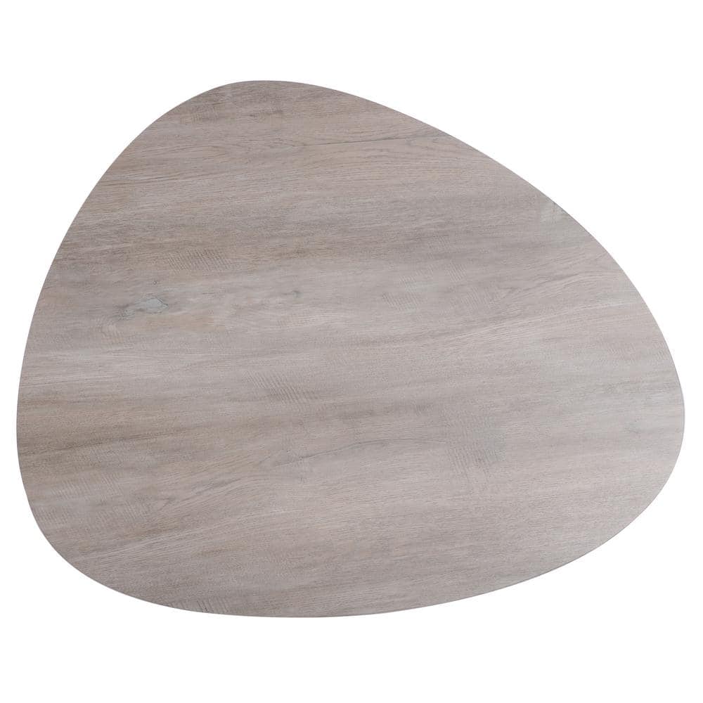 Light Grey Oak and Black Tripod Coffee Table
