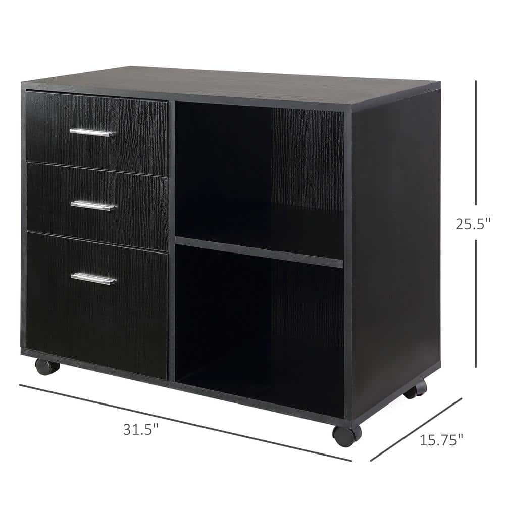 Black Office Filing Cabinet