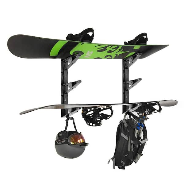 Delta Black 3-Tier Ski and Snowboard Wall Storage Rack UH6000