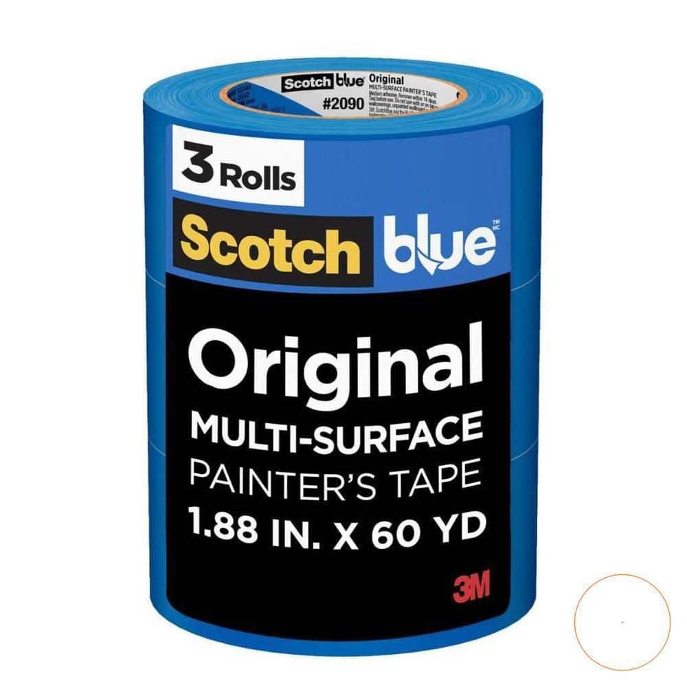 ScotchBlue Original Multi-Surface Painter's Tape, 1.88 Inches X 60 Yards, 12 Rolls, Blue, Paint Tape Protects Surfaces And Removes Easily, Multi-Surface Painting Tape For Indoor And Outdoor Use - View #12