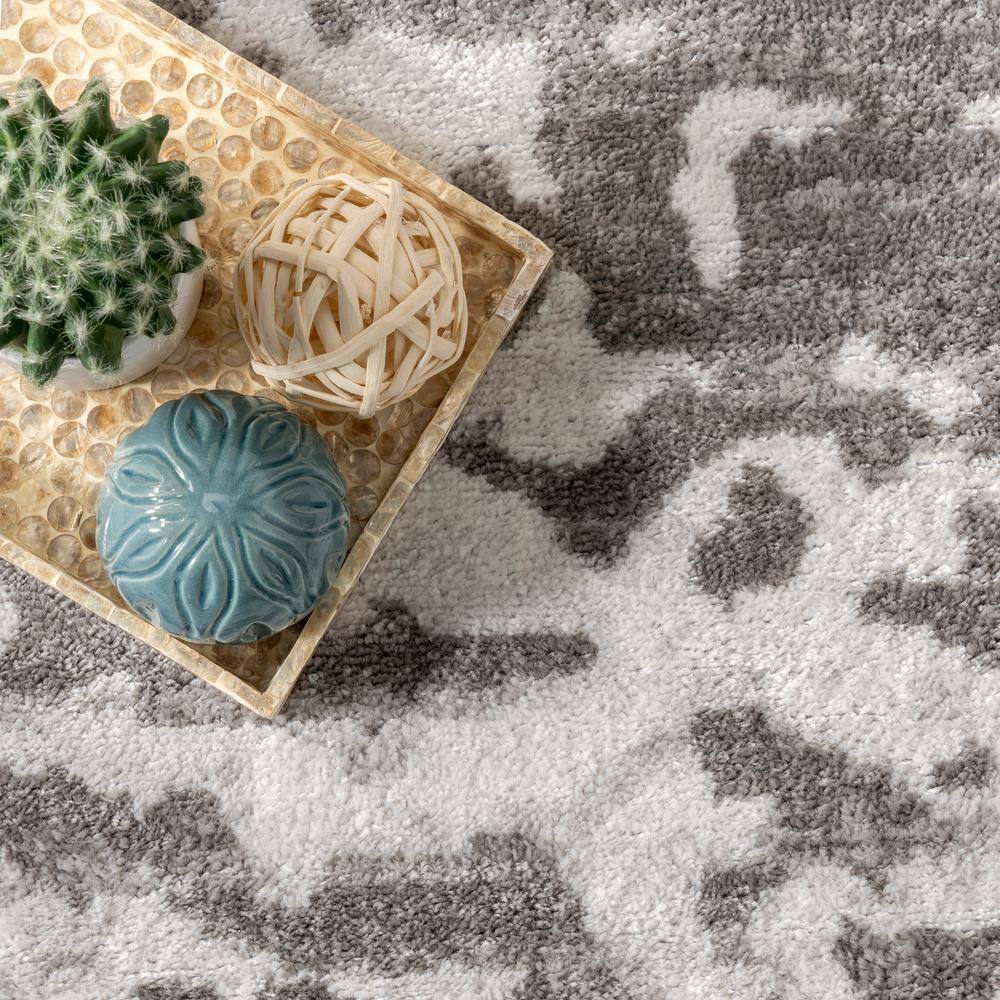 Meaghan Gray Abstract Washable Synthetic Area Rug, 5' x 8'