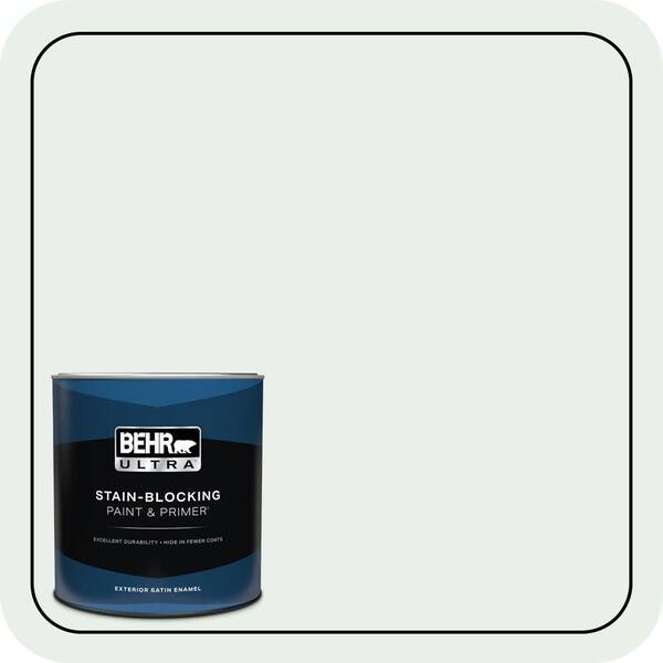 BEHR ULTRA 1 qt. #PPL-36 Cool Reflection Satin Enamel Exterior Paint & Primer