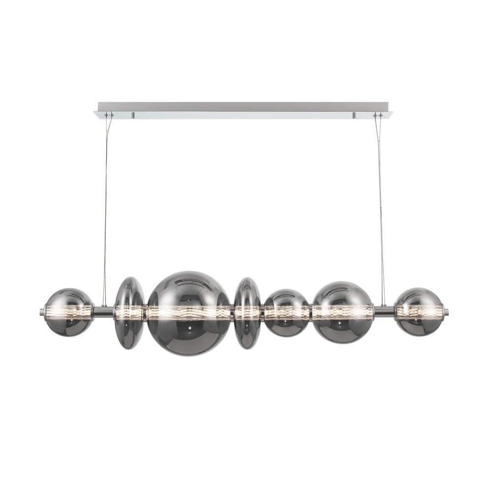 Eurofase Atomo 46-Watt 1-Light Integrated LED Chrome Linear