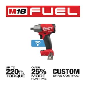 M18 FUEL ONE-KEY 18V Lithium-Ion Brushless Cordless 1/2 in. Impact Wrench w/ Friction Ring (Tool-Only)
