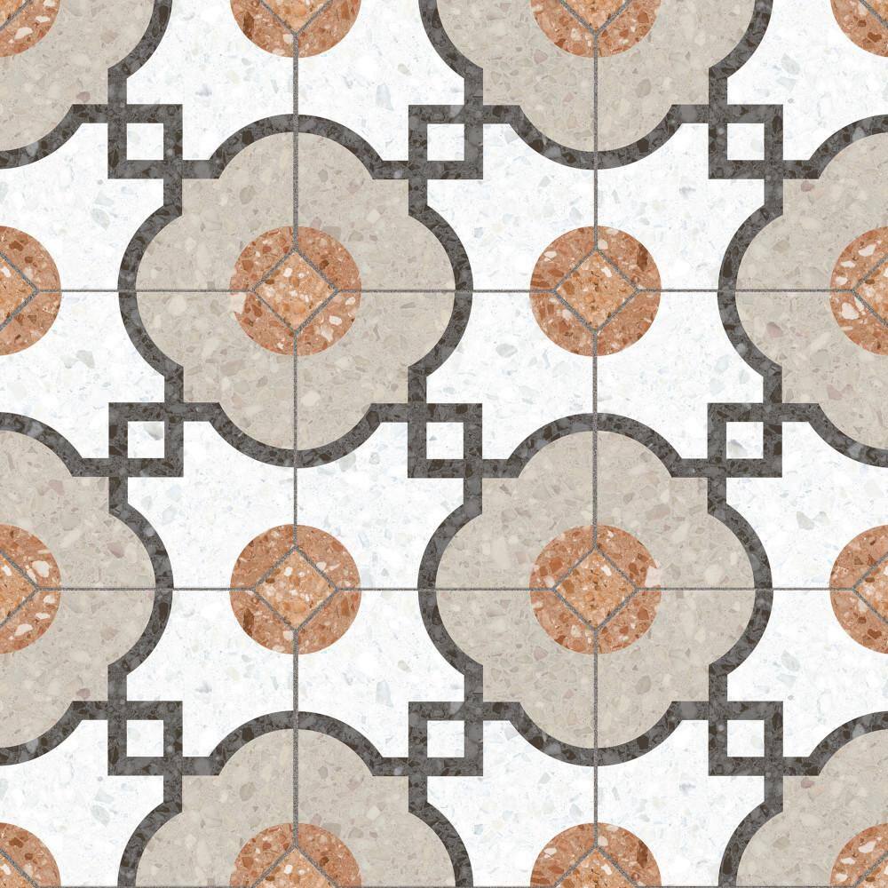 Merola Tile Riviera Octagon Grimaud Multicolor 8 in. x 8 in. Porcelain ...