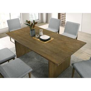 Betsy 7-Piece Natural Tone Mid Century Modern Dining Table