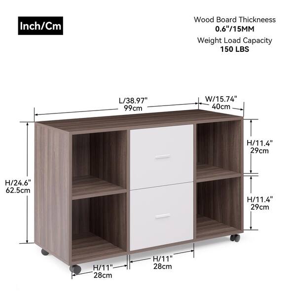 YIYIBYUS 9.65 in. x 9.45 in. Brown Wood Square Storage Cabinet with 4  Drawers HG-ZQFLX-3314 - The Home Depot