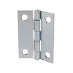 2 in. x Galvanized Narrow Utility Hinge Non-Removable Pin (2-Pack)