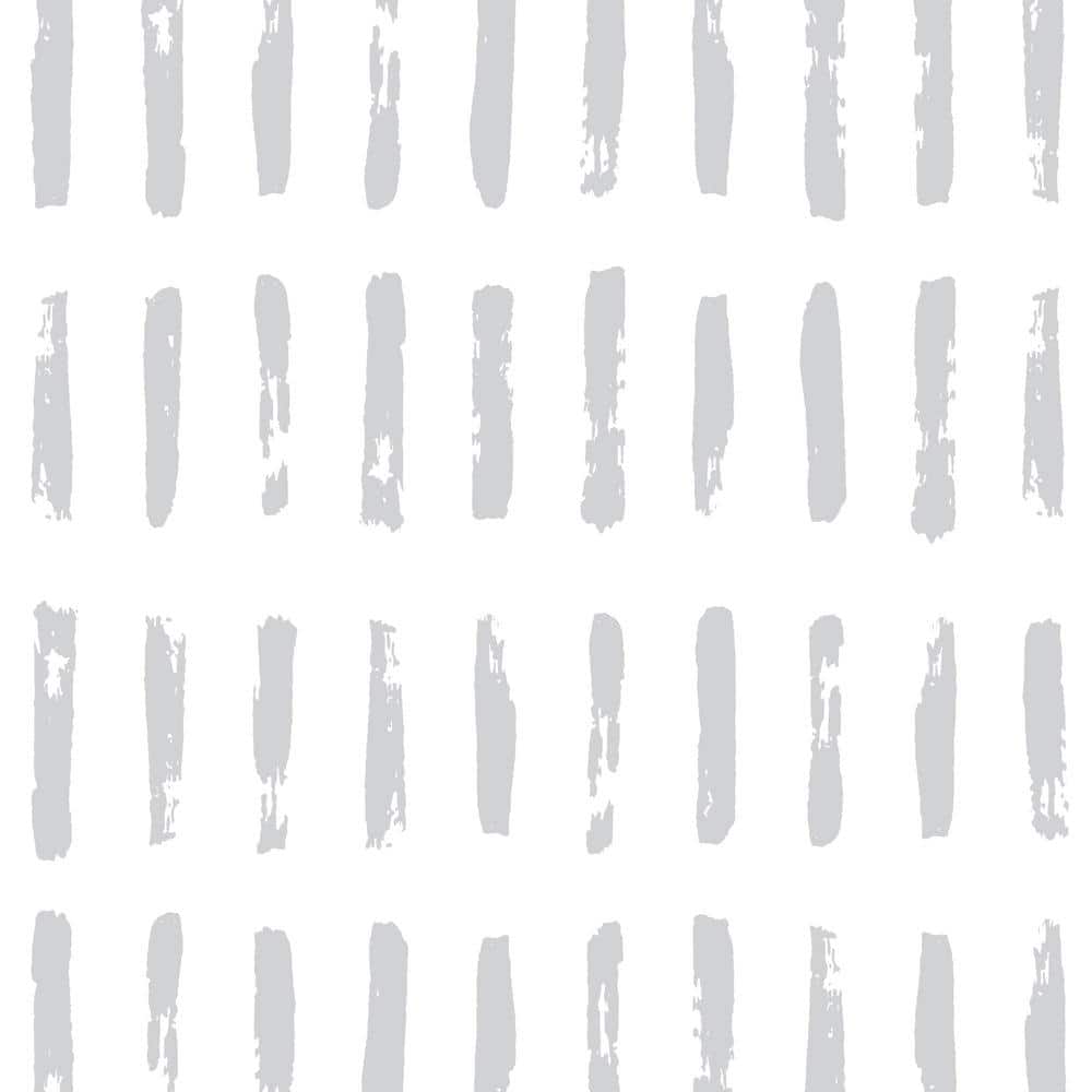 Brush Strokes Grey Peel and Stick Vinyl Wallpaper