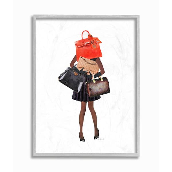 Stupell Elegant Glam Fashion Floral Bag on Bookstack Framed Wall Art -  Yahoo Shopping