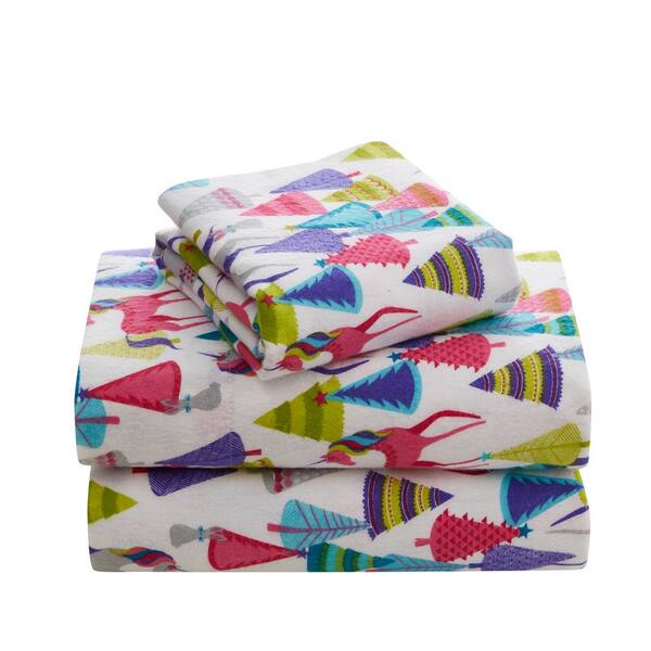unicorn flannel sheets full