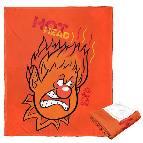 THE NORTHWEST GROUP Wb Year Without A Santa Claus Hot Head Silk Touch Multi-Colored Throw