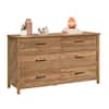 large dark brown dresser Plank+Beam Solid Wood Farmhouse 6 Drawer 2013 Hawaii Bridesmaids Dress Concert Calf Width:20.9 in A scalloped apron and