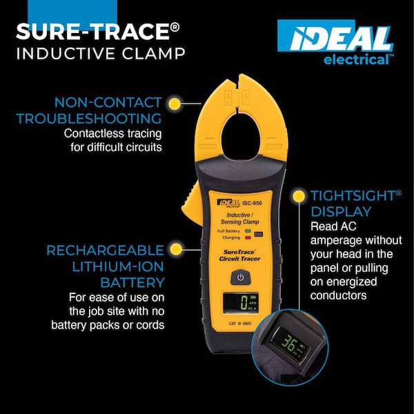 SureTrace Inductive/Sensing Clamp, 0-600 Amps AC