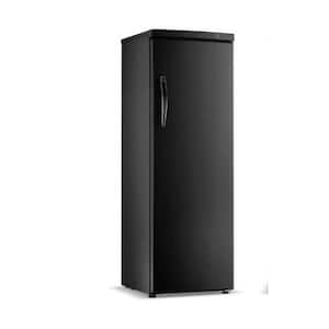 24 in. W 12.5 cu. ft. one door upright reach in refrigerator in Black