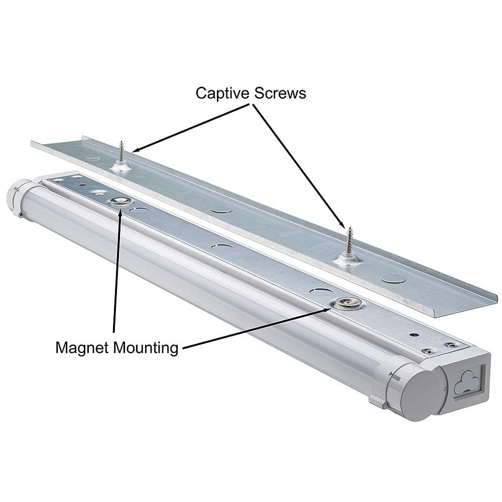 32 Inch White Adjustable Under Cabinet Light with Dim-To-Warm