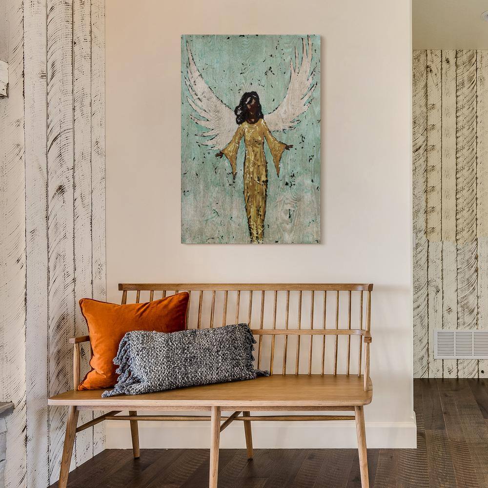 Earthly Angel II 24" x 36" Hand-Finished Ash Wood Wall Art