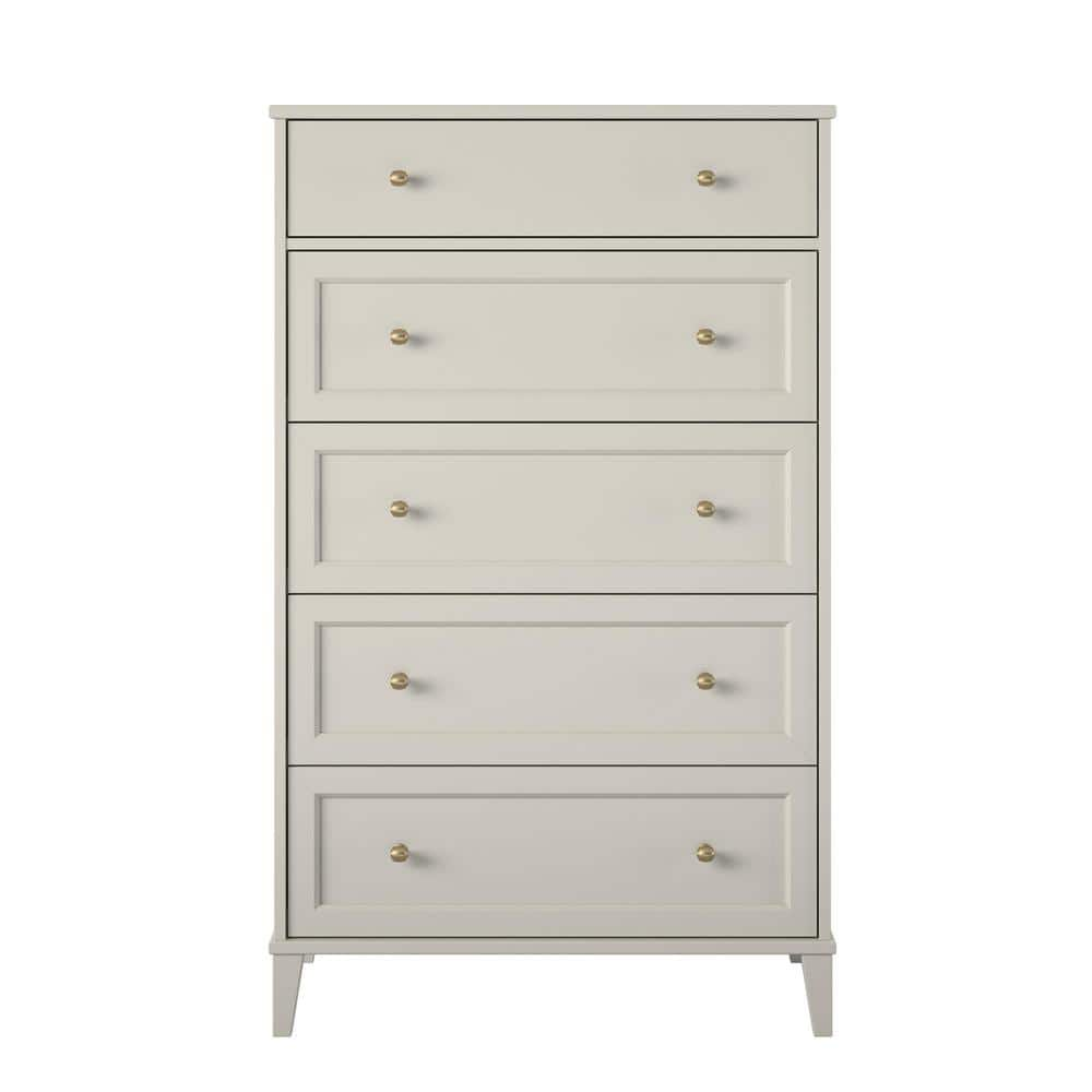 Monticello, Taupe, 5-Drawer 32 in. W, Dresser -  Ameriwood Home, 5398319COMS