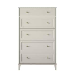 Monticello, Taupe, 5-Drawer 32 in. W, Dresser