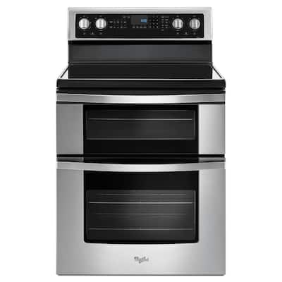 6.7 cu. ft. Double Oven Electric Range with True Convection in Stainless Steel