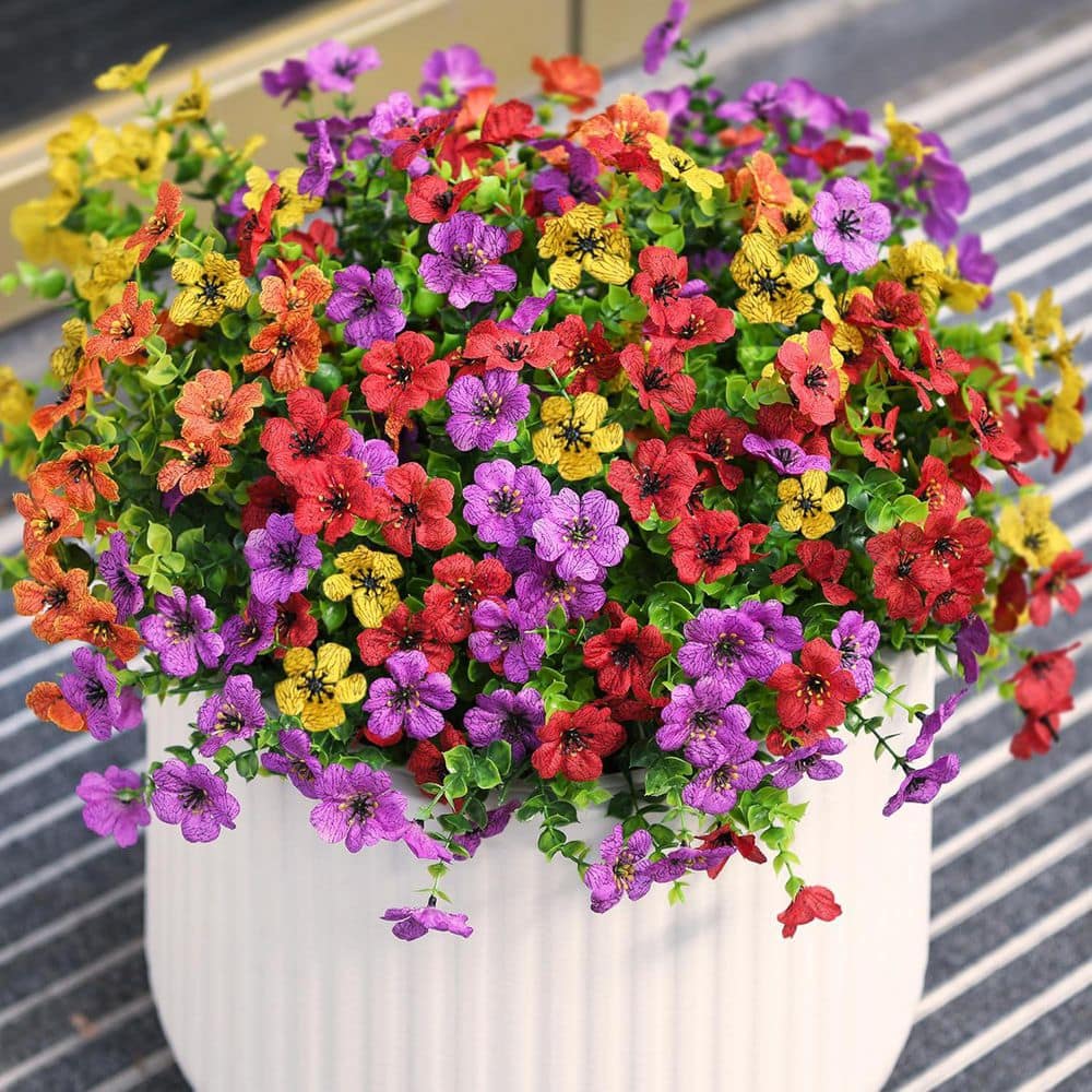 Afoxsos 11.8 in. H 12 Bundles Artificial Daisy Flowers for Indoor