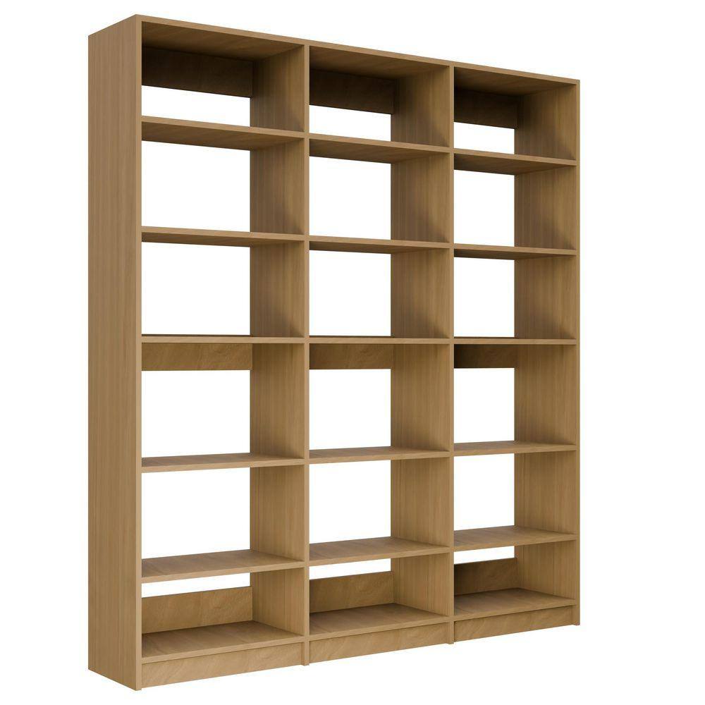 Alto Pantry Collection 67.5 in. W Oak Wall Mounted 3-Shelf Towers Wood Closet System