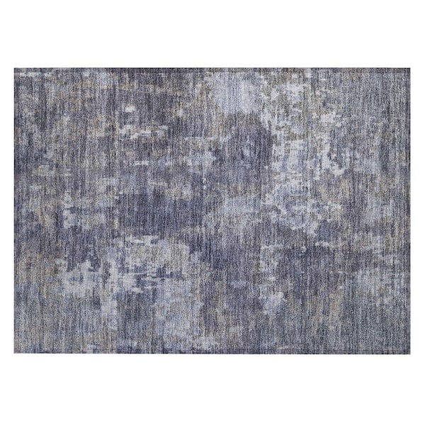 Chantille Machine Washable Indoor/Outdoor Abstract ACN2361 Plum 2 ft. x 3 ft. Accent Rug