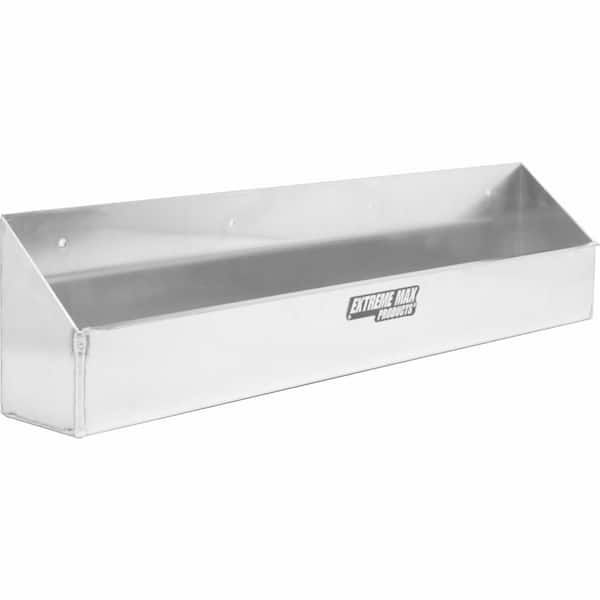 Extreme Max Aluminum Aerosol Storage Shelf for Enclosed Trailer Shop Garage Storage 8-Can Capacity, Silver