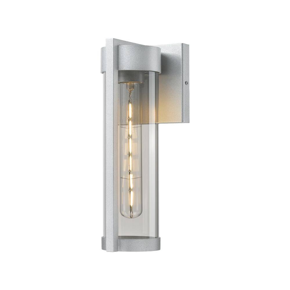 "Stratford 1-Light 16"" Silver Coastal Outdoor Sconce With Light Smoke Glass" price history on PriceWatchPro