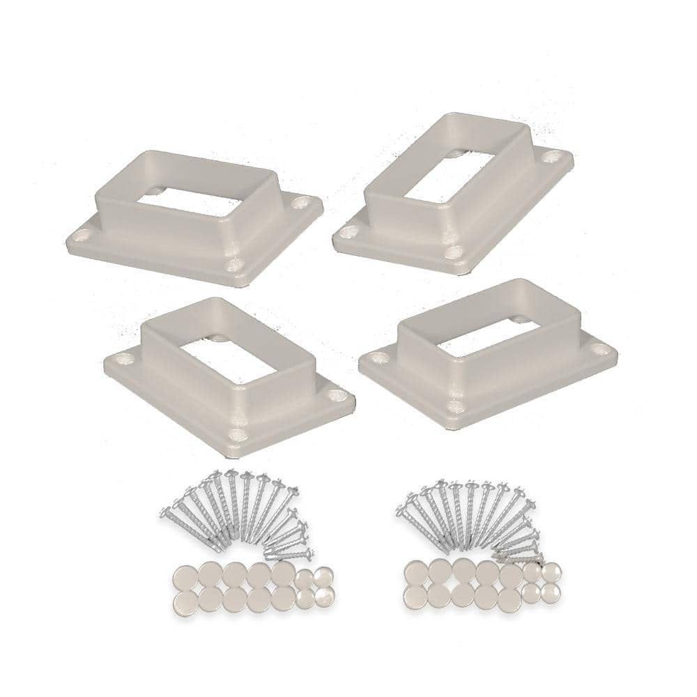 Naples Tan Straight Railing Bracket Kit (4-Piece) price history on PriceWatchPro