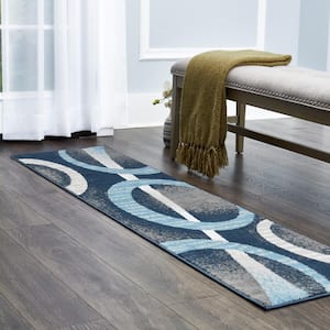 Premium Dark Blue 2 ft. x 7 ft. Indoor Area Rug