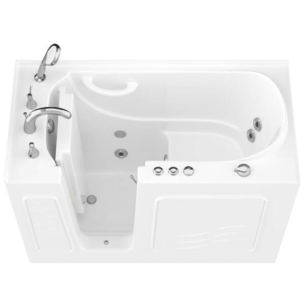 Universal Tubs HD Series 53 in. Left Drain Quick Fill WalkIn Whirlpool