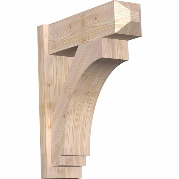 Ekena Millwork 8 in. x 28 in. x 24 in. Imperial Craftsman Smooth Douglas Fir Outlooker