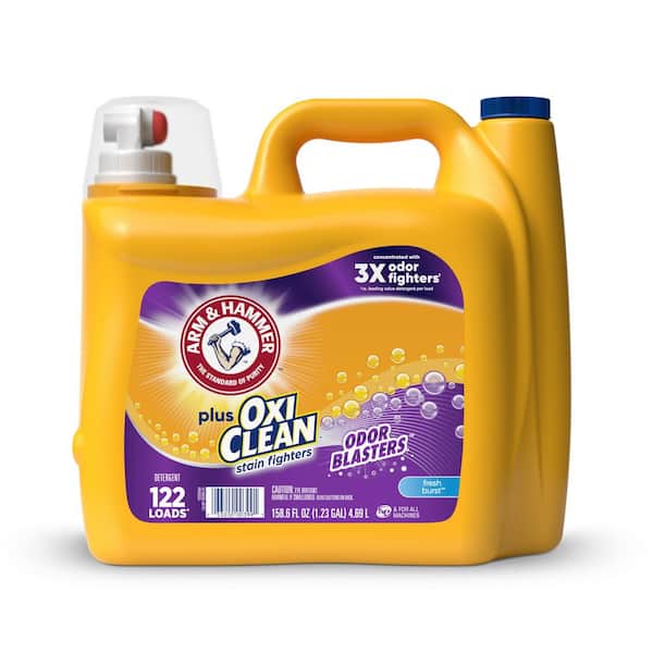 Fresh Burst Scent Plus OxiClean Liquid Laundry Detergent, 158.6 fl. oz. (122-Loads)