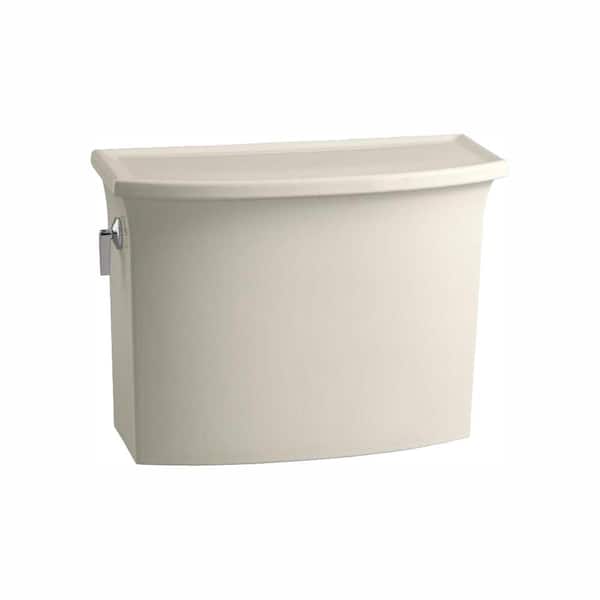 KOHLER Archer 1.28 GPF Single Flush Toilet Tank Only with AquaPiston Flushing Technology in Biscuit