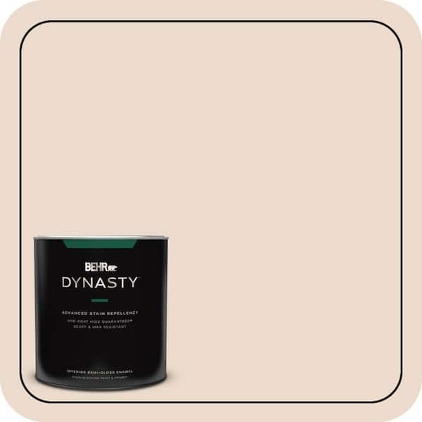 BEHR DYNASTY 1 qt. #BWC-22 Lambskin Semi-Gloss Enamel Interior Stain-Blocking Paint & Primer