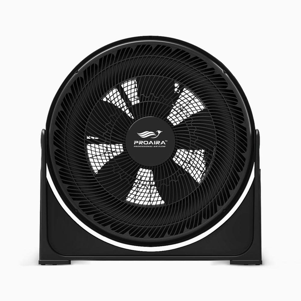 PROAIRA 20 in. 3 Speed Control Box Fan in Black BFHV20B The Home Depot