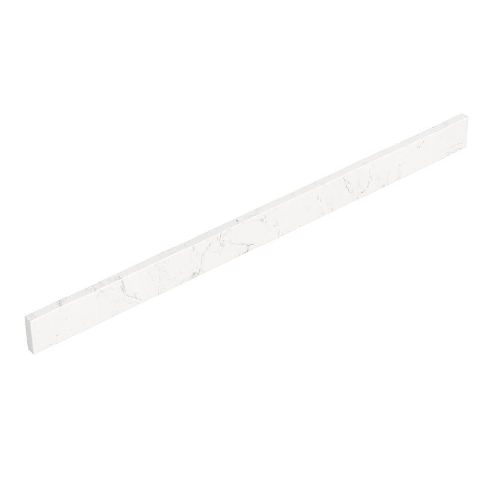 Light-Vein Carrara Cultured Marble 42" Backsplash