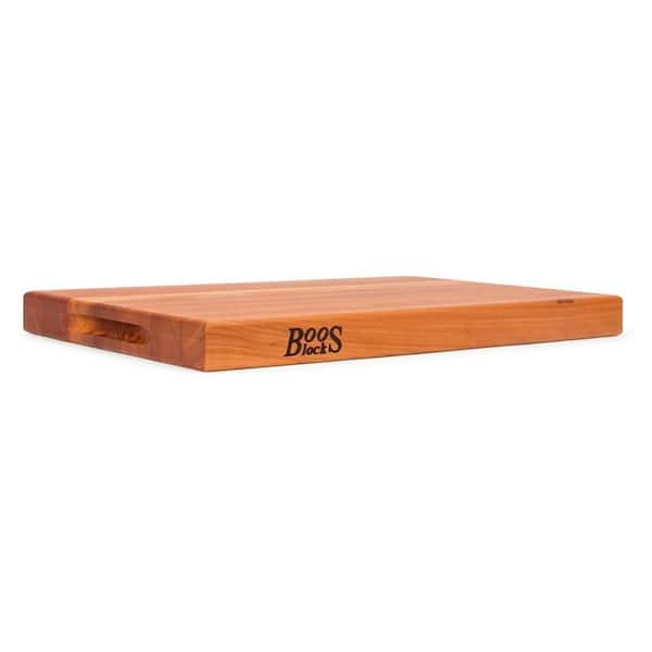 Cherry Cutting Boards With Handle Reversible 1.5 Thick