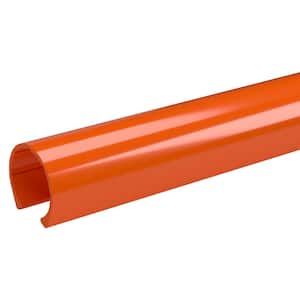 1-1/4 in. x 0.33 ft. Orange PVC Pipe Clamp Material Snap Clamp (2-Pack)