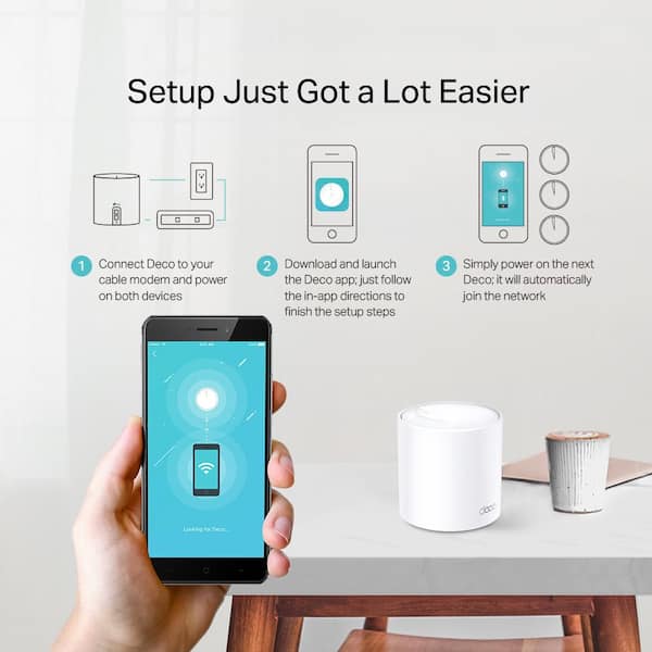 TP-LINK Deco AX1500 Whole Home Mesh Router Wi-Fi 6 System TP-LINK Deco AX1500 Whole Home Mesh Router Wi-Fi 6 System