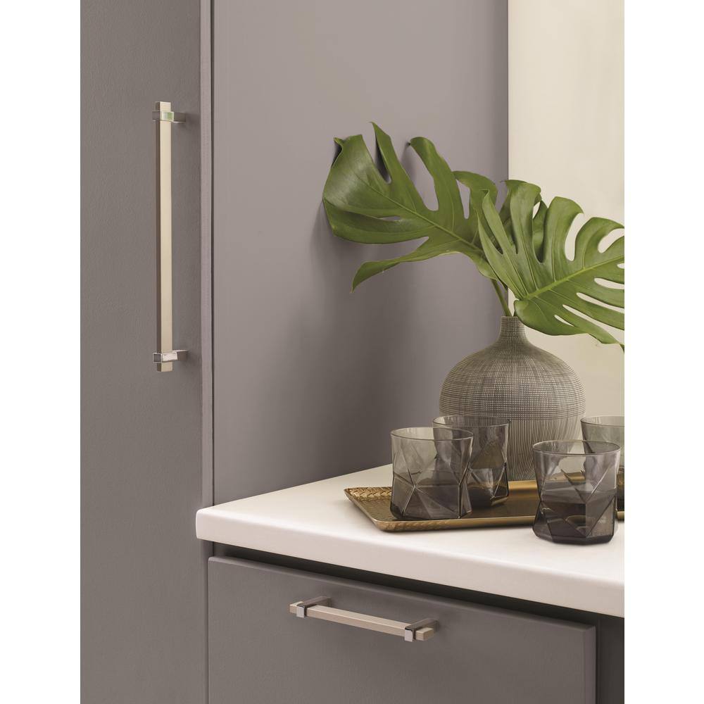 Mulino Silver Champagne and Black Nickel Cabinet Bar Pull