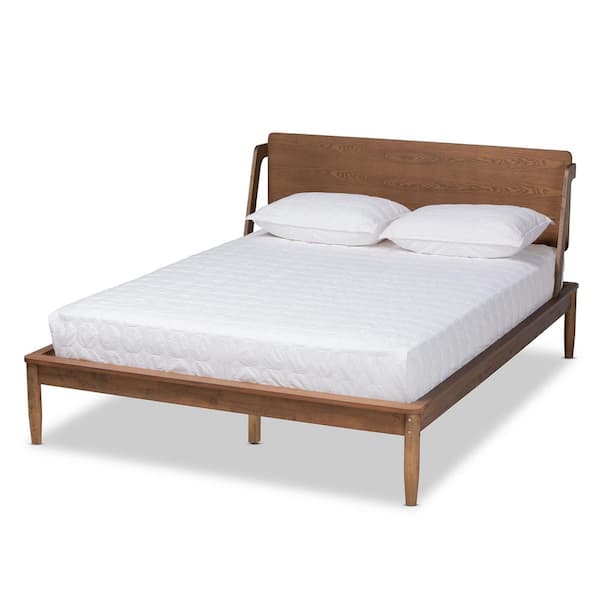 Baxton Studio Sadler Ash walnut Full Platform Bed 174 10911 HD