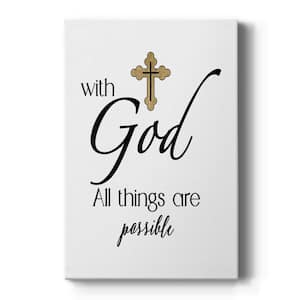 All Things Possible Gold By Wexford Homes Unframed Giclee Home Art Print 18 in. x 12 in.