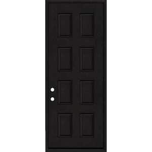 Regency 36 in. x 96 in. 8-Panel RHIS Onyx Stain Mahogany Fiberglass Prehung Front Door