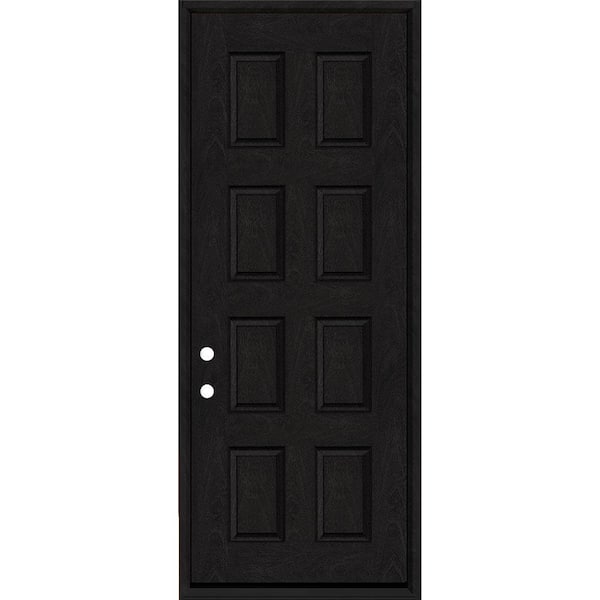 Steves & Sons Regency 36 in. x 96 in. 8-Panel RHIS Onyx Stain Mahogany ...